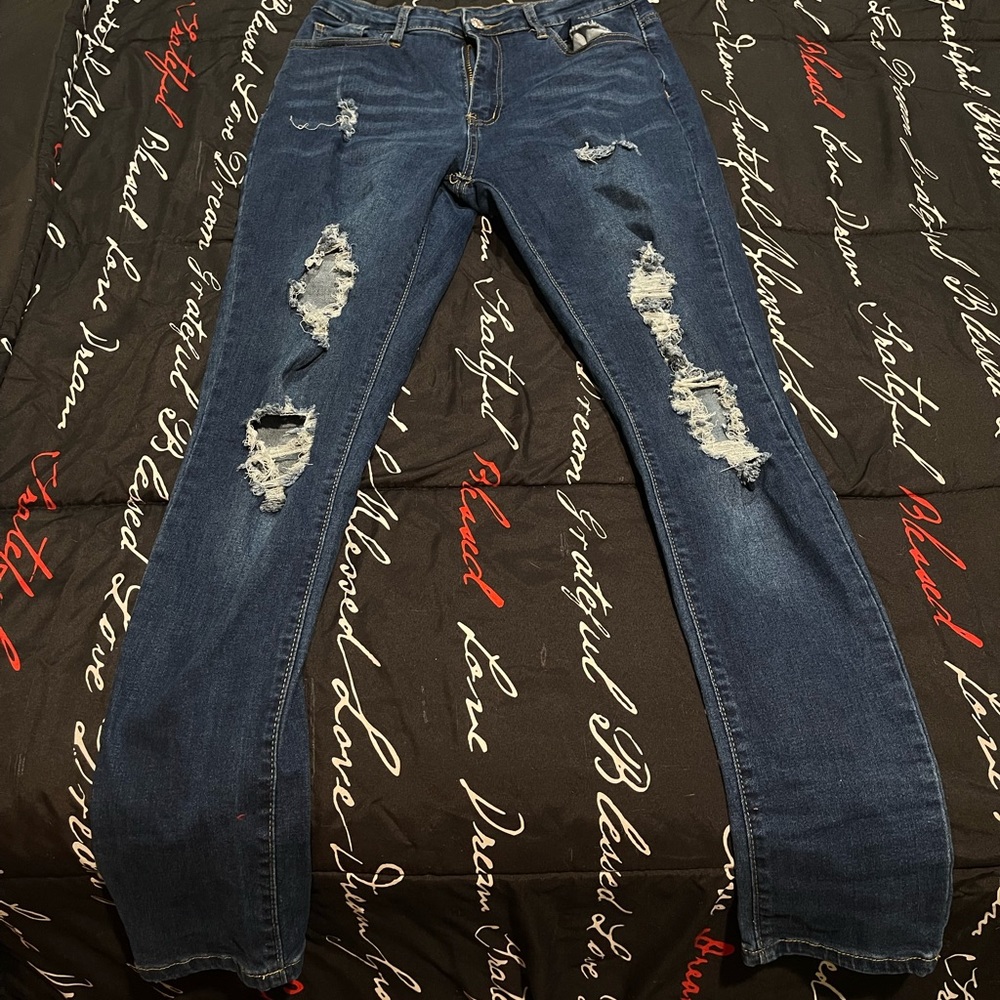 SHEIN jeans pretty good stretch great material high rise size 6 only worn once